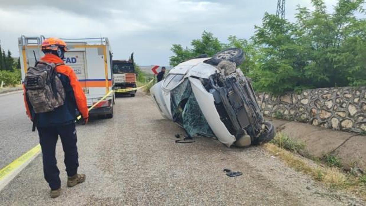 Adıyaman’da otomobil takla attı: 1 ölü, 1 yaralı